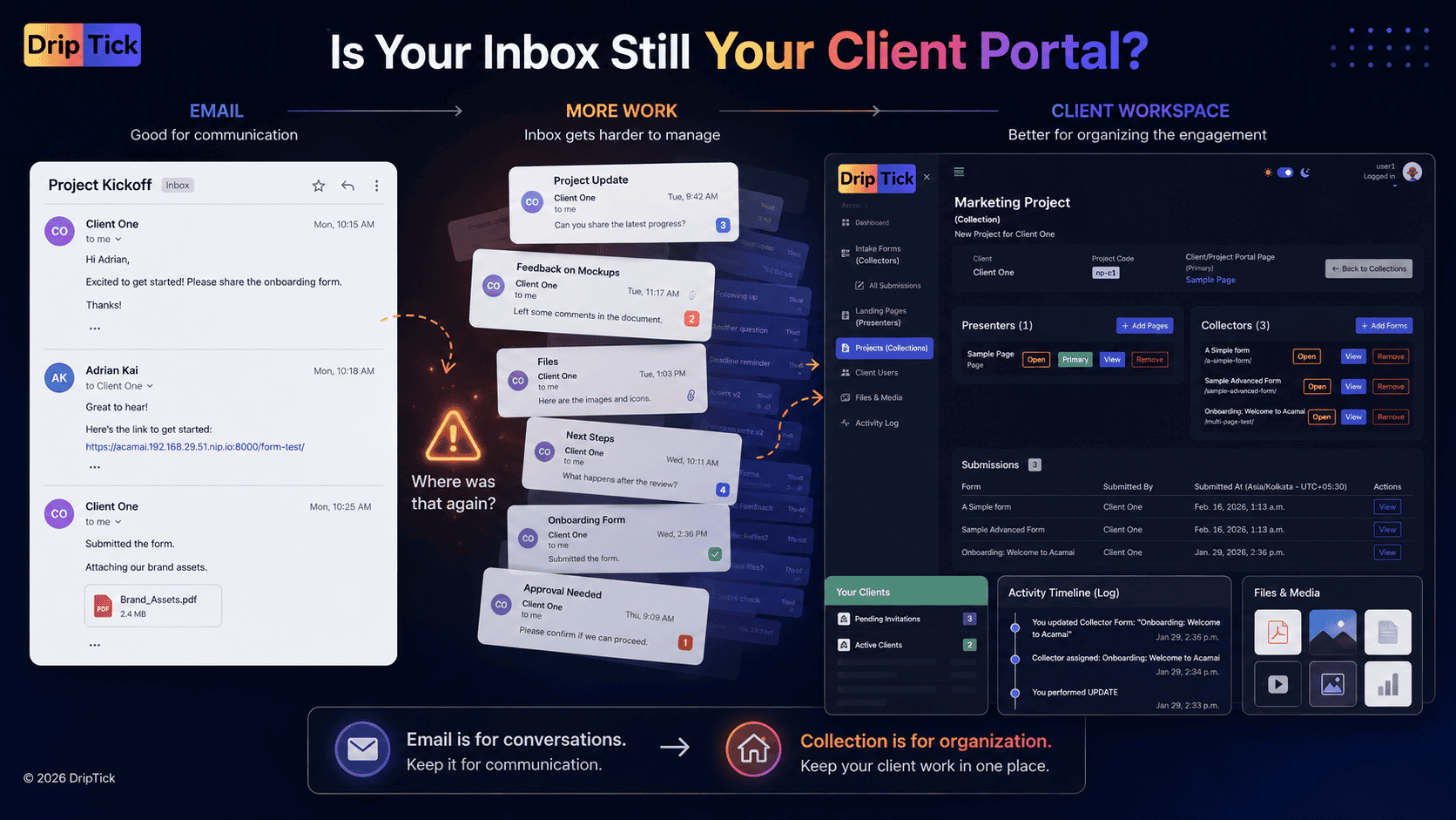 Client Portal vs. Email: When Should You Stop Managing Client Work in Your Inbox?